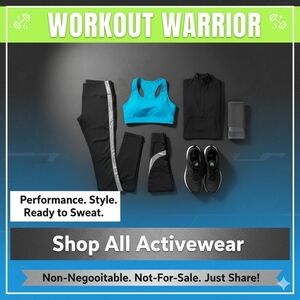 Black and Blue Activewear Set
